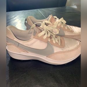 Women’s Nike Pink/ grey Athletic shoes. Like new size 8.  Nike Women’s Waffle